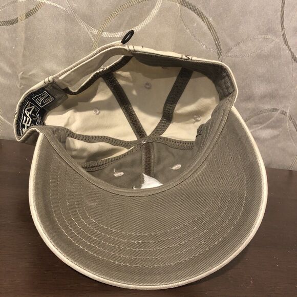 Royal Golf Club Bahrain Hat Hook & Loop Strapback Cap Cream Ivory Sports - Picture 7 of 9